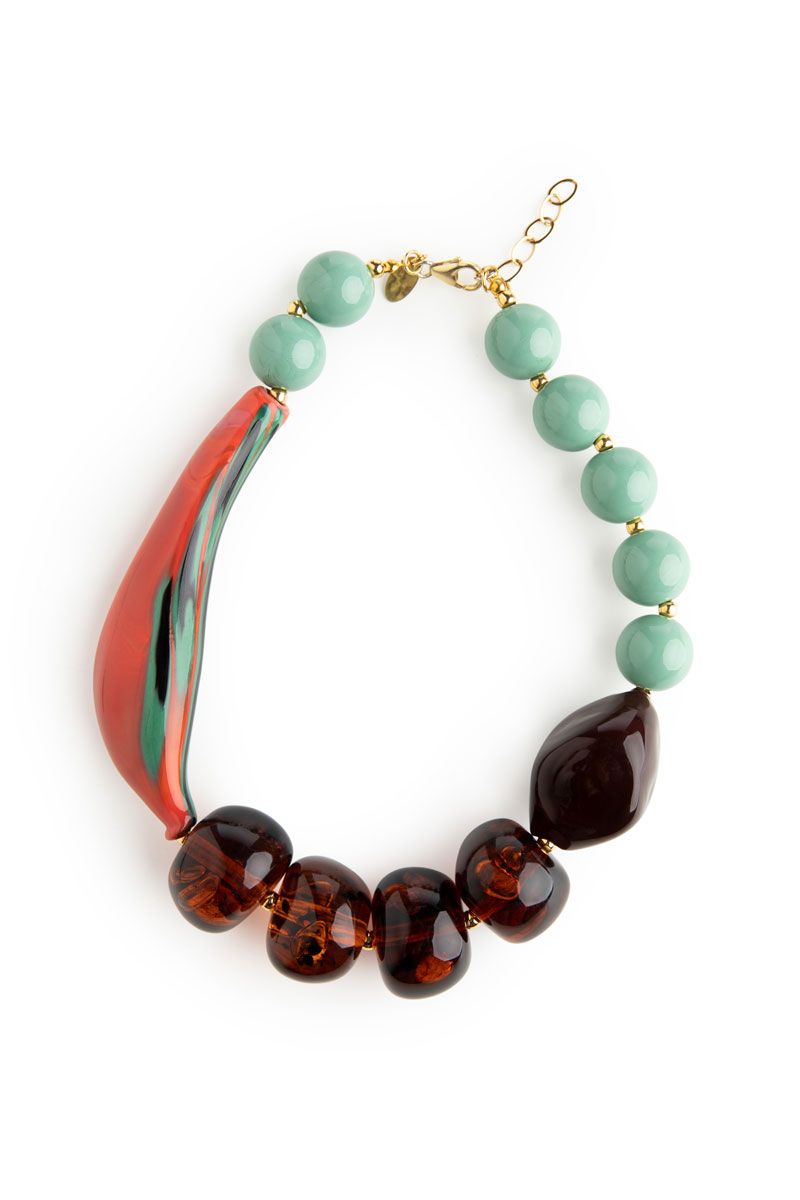 Short necklace with murano 