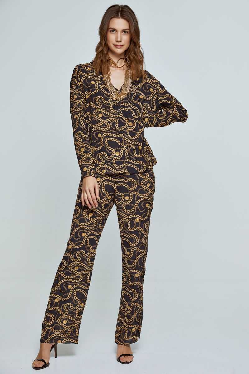 Pyjama set with chain print