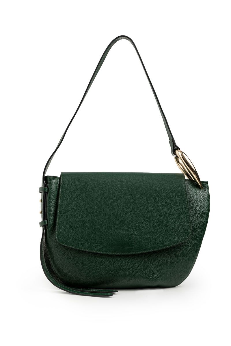 Τσάντα ώμου σε πράσινο χρώμα