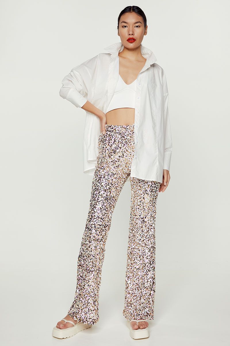 Sequined pants