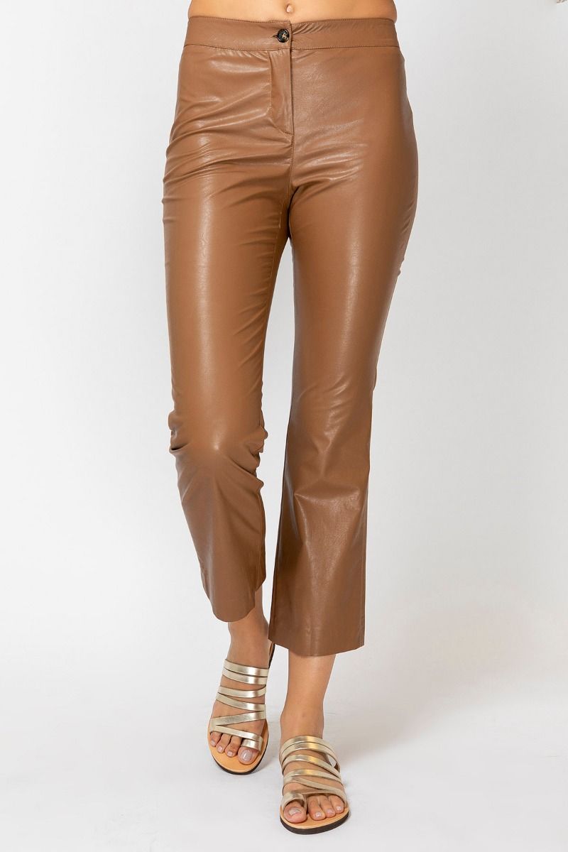 Synthetic leather trousers 