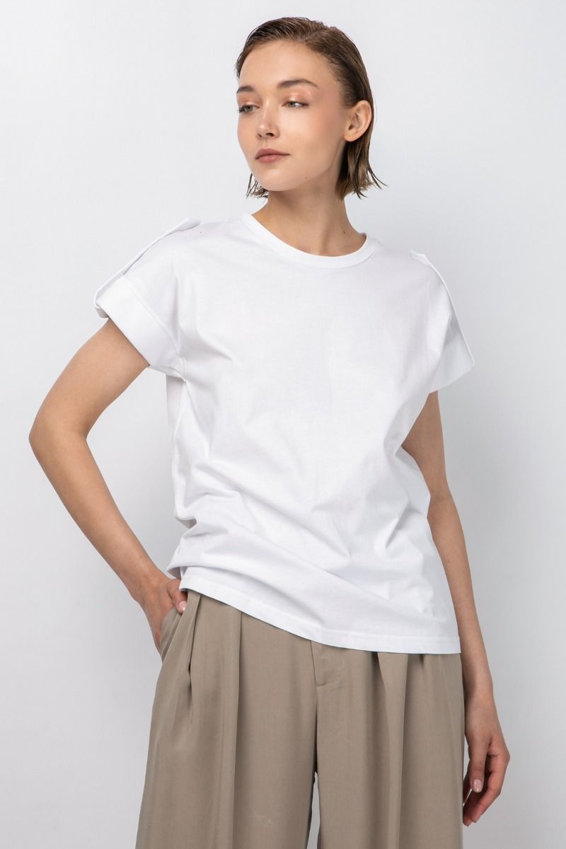Cotton T-shirt in white 