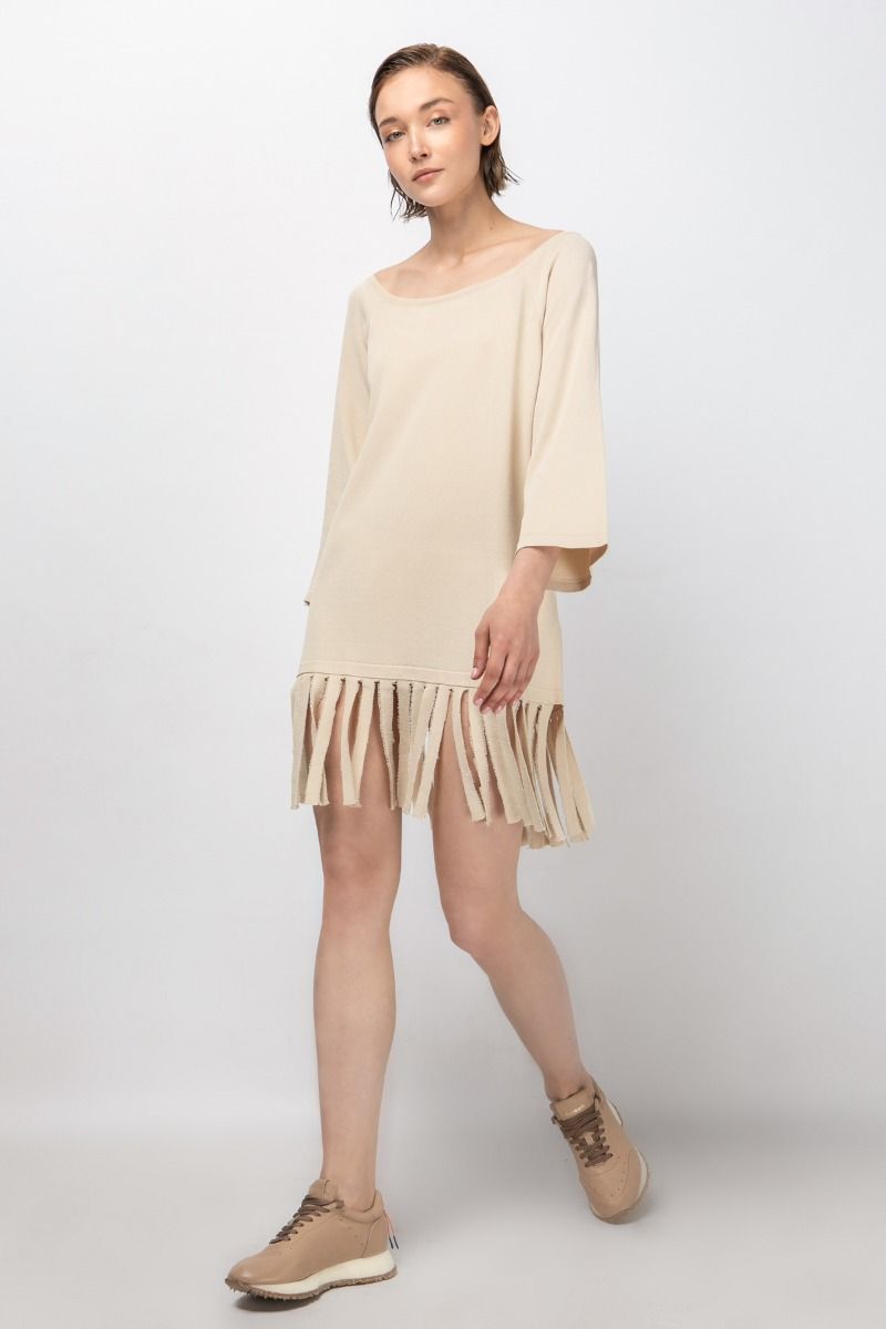 Blouse with fringes 