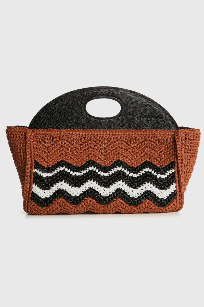 Crochet -knit tote