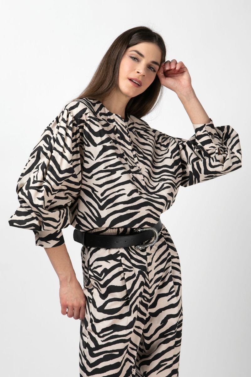 Zebra- print blouse 