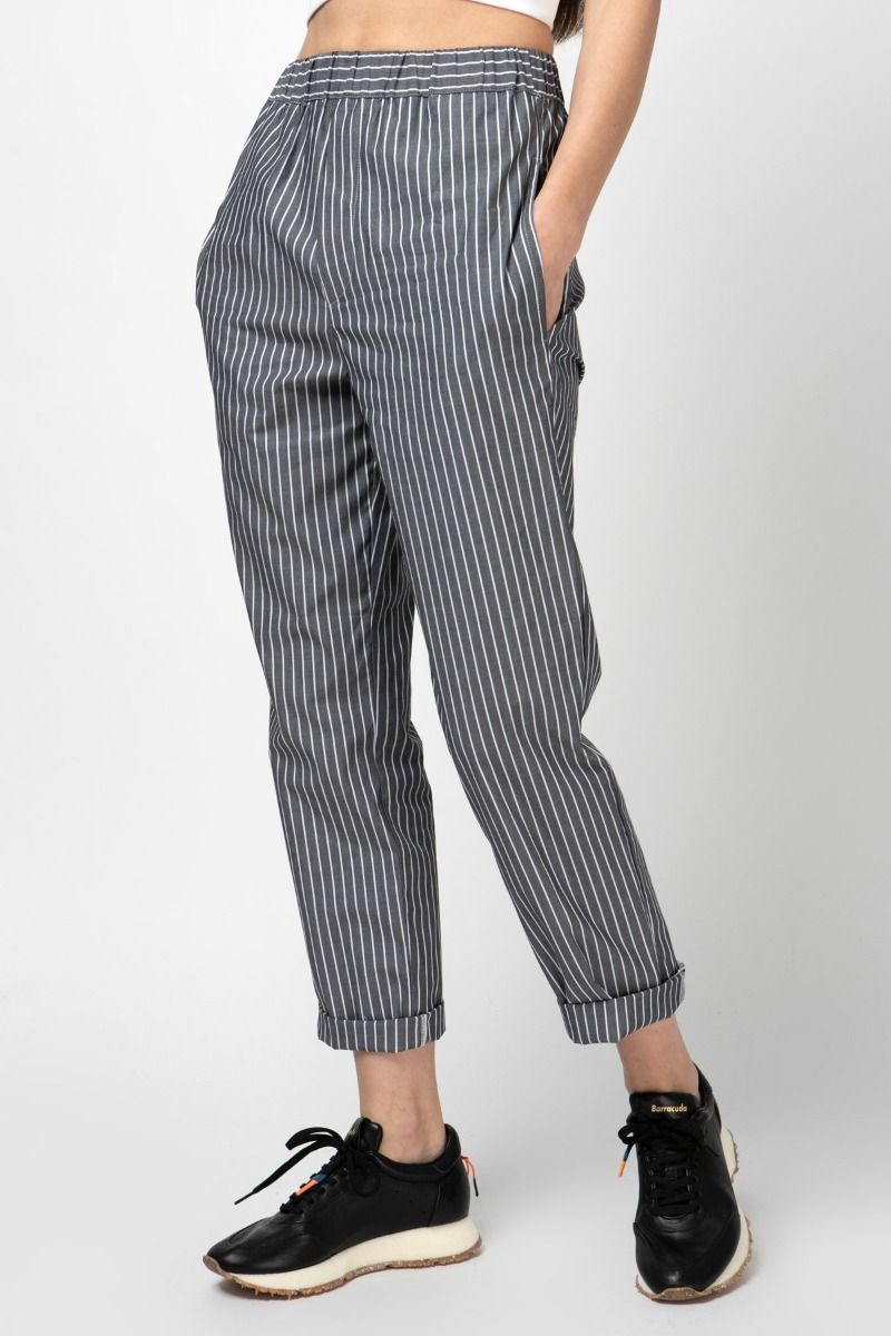 Cotton striped pants 