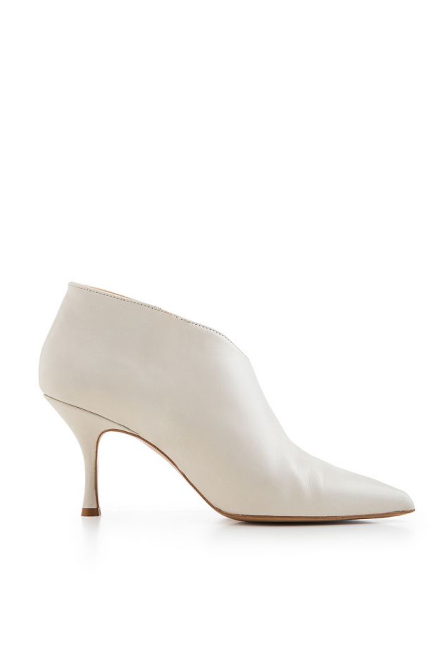 Ivory ankle boots