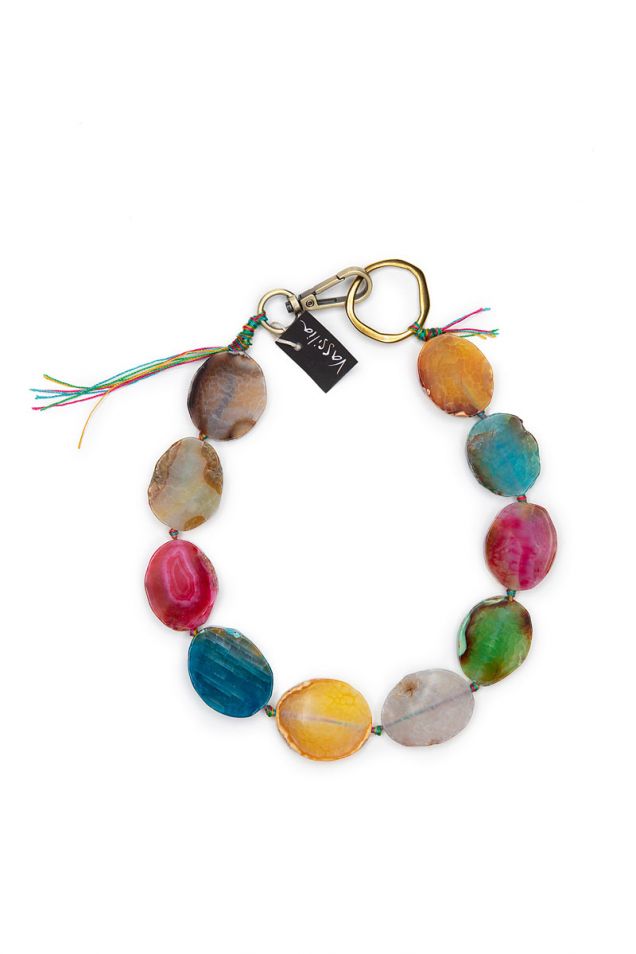 Multicolor agate necklace 