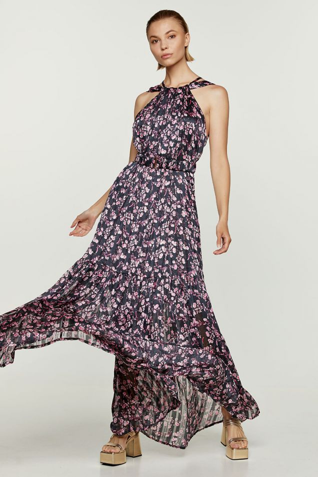 Maxi floral printed dress