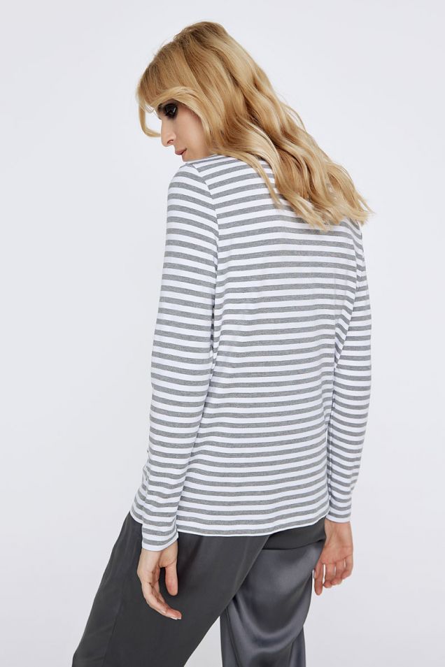 Striped blouse in jersey