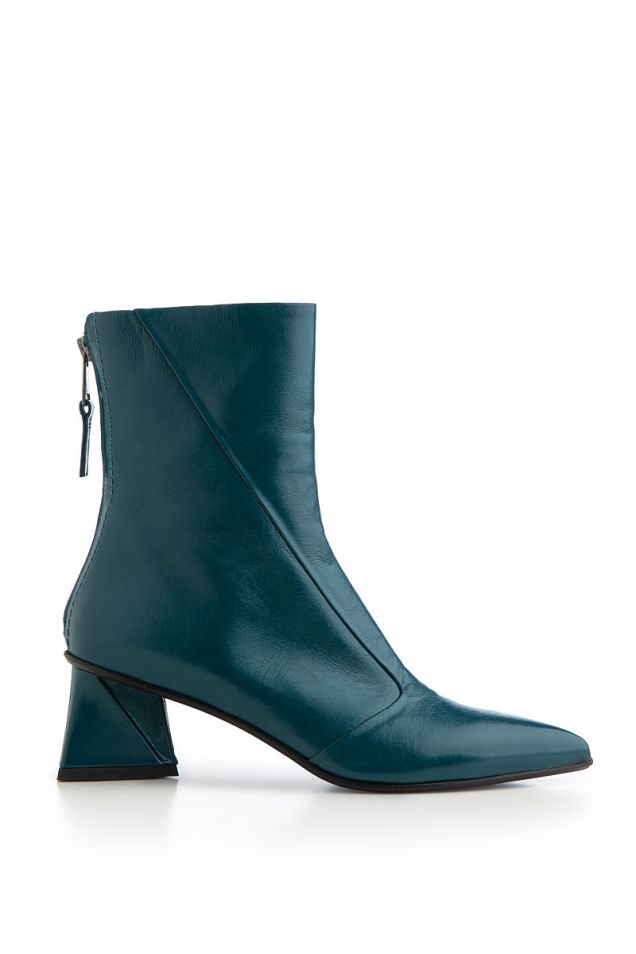 Patent ankle boots 
