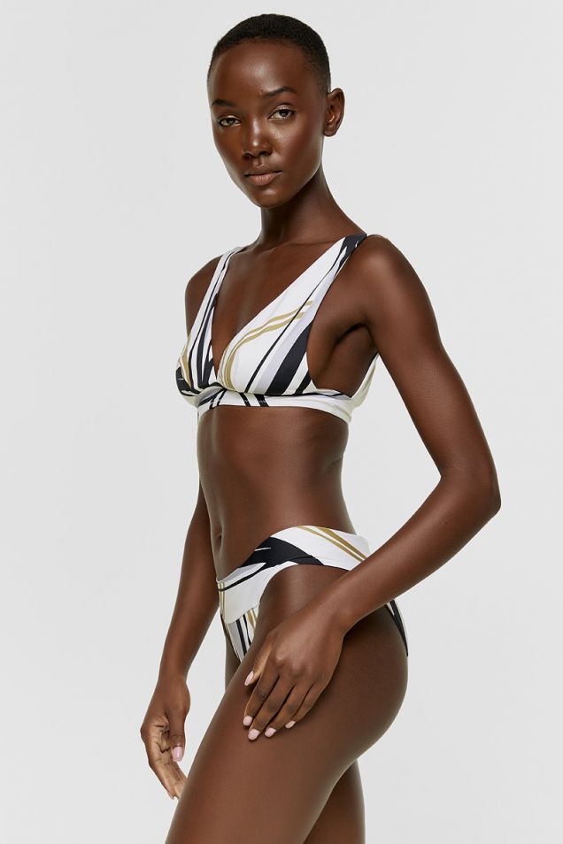 Bikini with geometrical prints