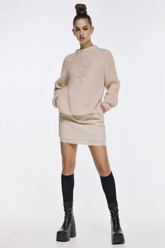 Mini skirt in wool 