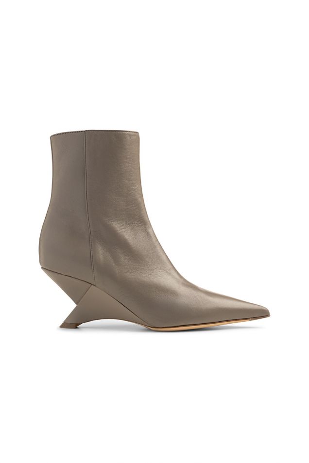 Ankle boots in dove-grey
