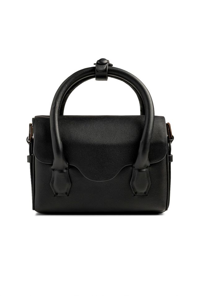 Small black leather bag 