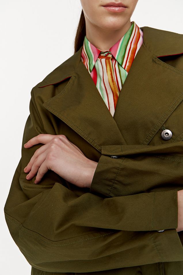 Oversized jacket in militare