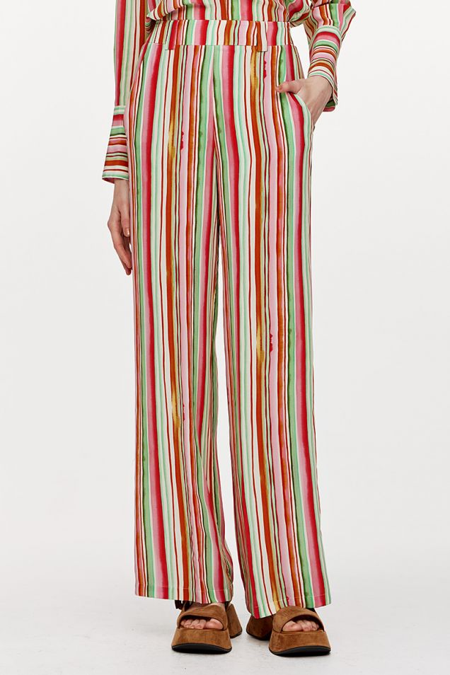 Multicolor striped pants