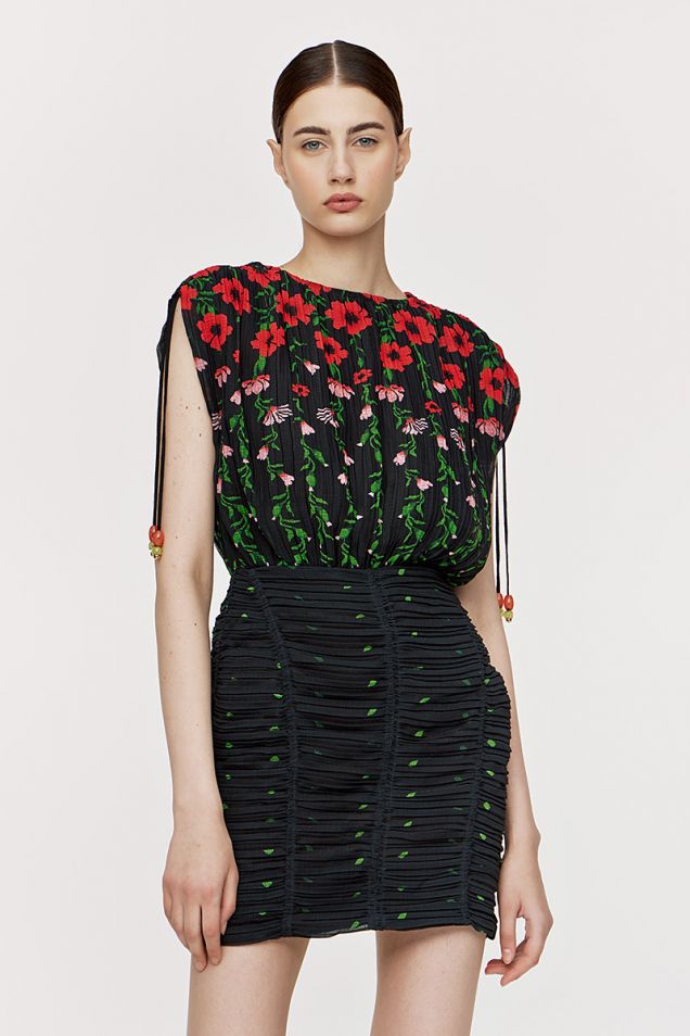 Μίνι φόρεμα με floral print