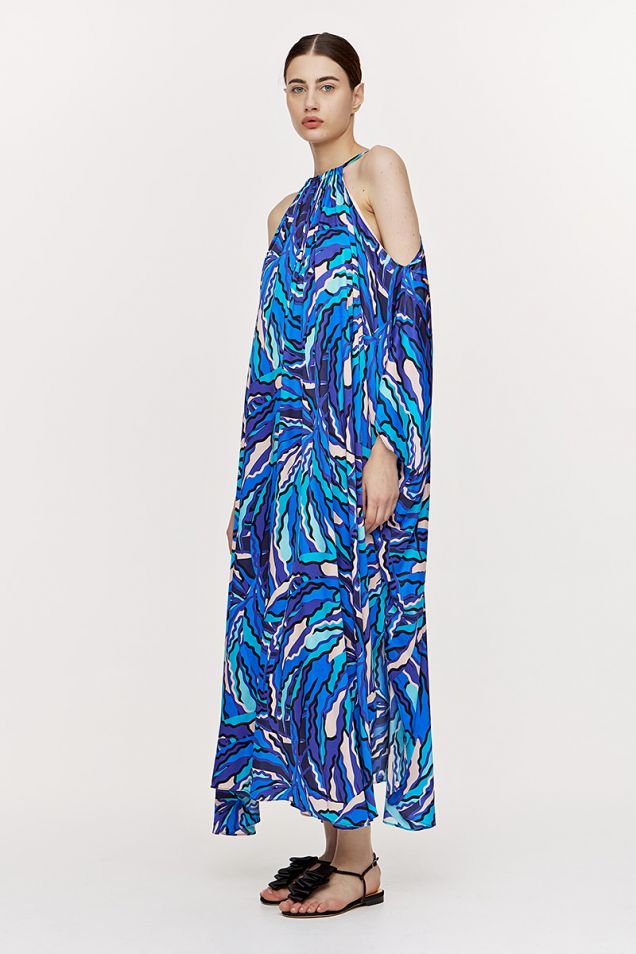 Φόρεμα -καφτάνι με εντυπωσιακά prints