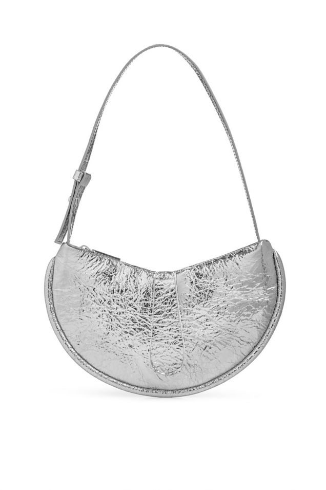 Shoulder bag in silver 